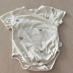 Cherry Print Cream Bodysuit